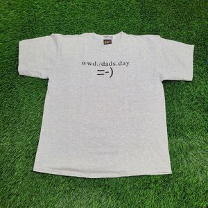 Vintage Dads Day Shirt Large 22x28 Gray